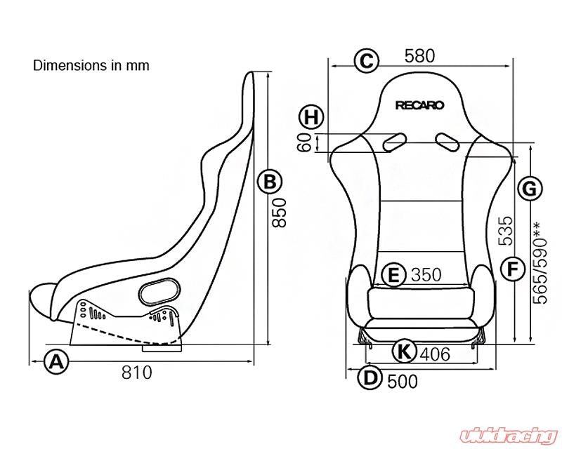 Recaro - Pole Position N.G. Seat - Black Leather -Driver(LH) - 070.98.LL11-01