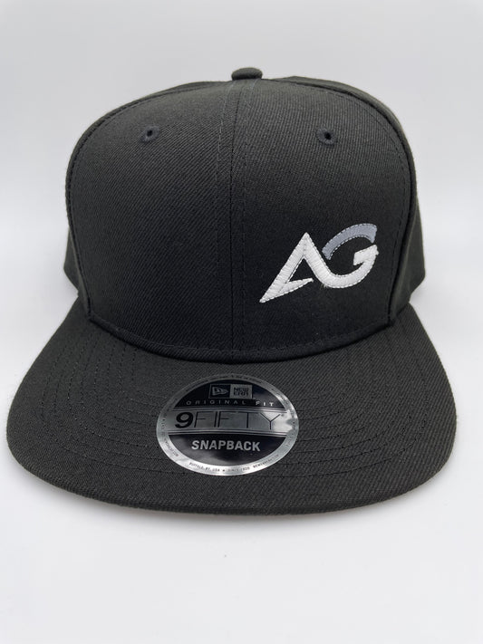 New Era Original Fit Flat Bill Snapback Cap 9Fifty Black