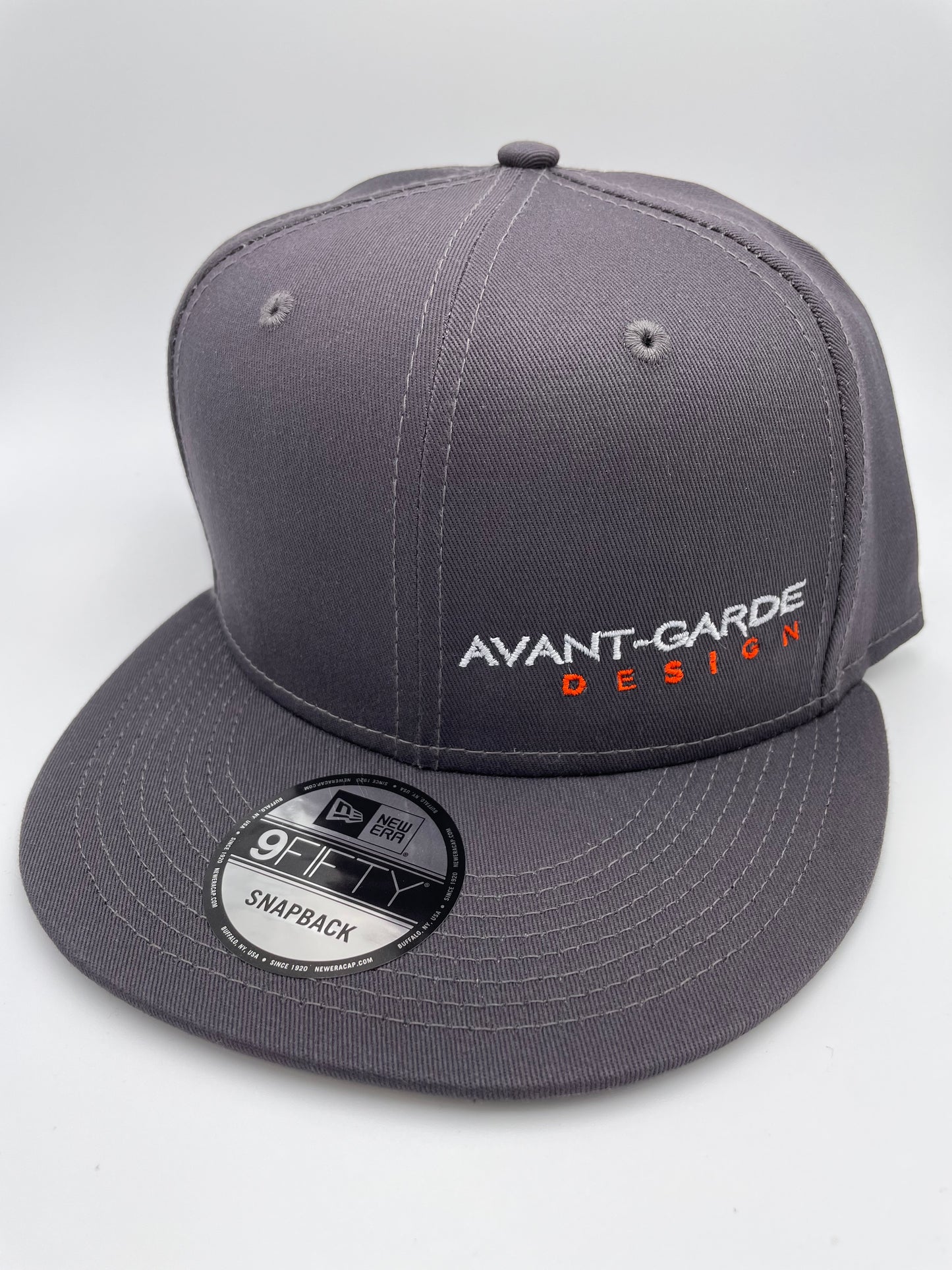 New Era Flat Bill Snapback Cap 9Fifty Charcoal