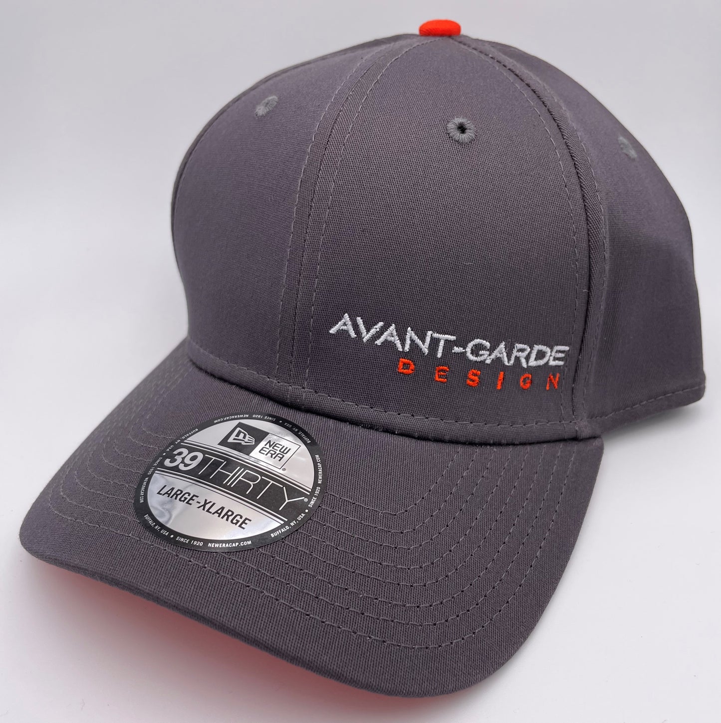New Era Interception Cap 39Thirty Graphite/Orange