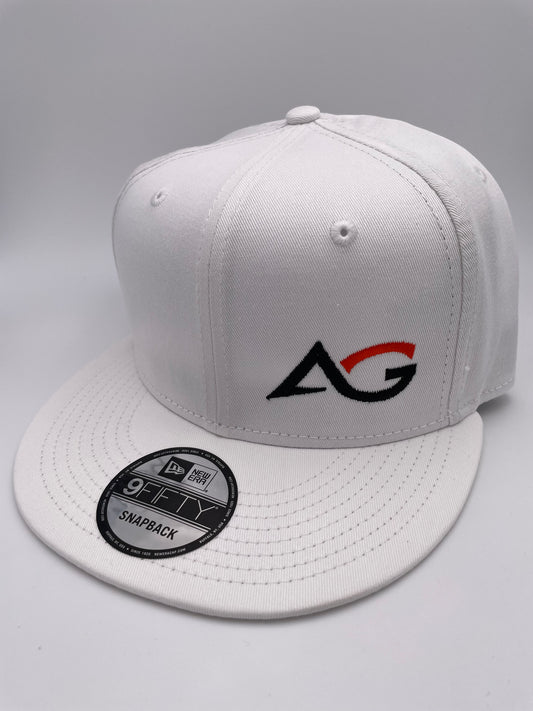 New Era Flat Bill Snapback Cap 9Fifty White