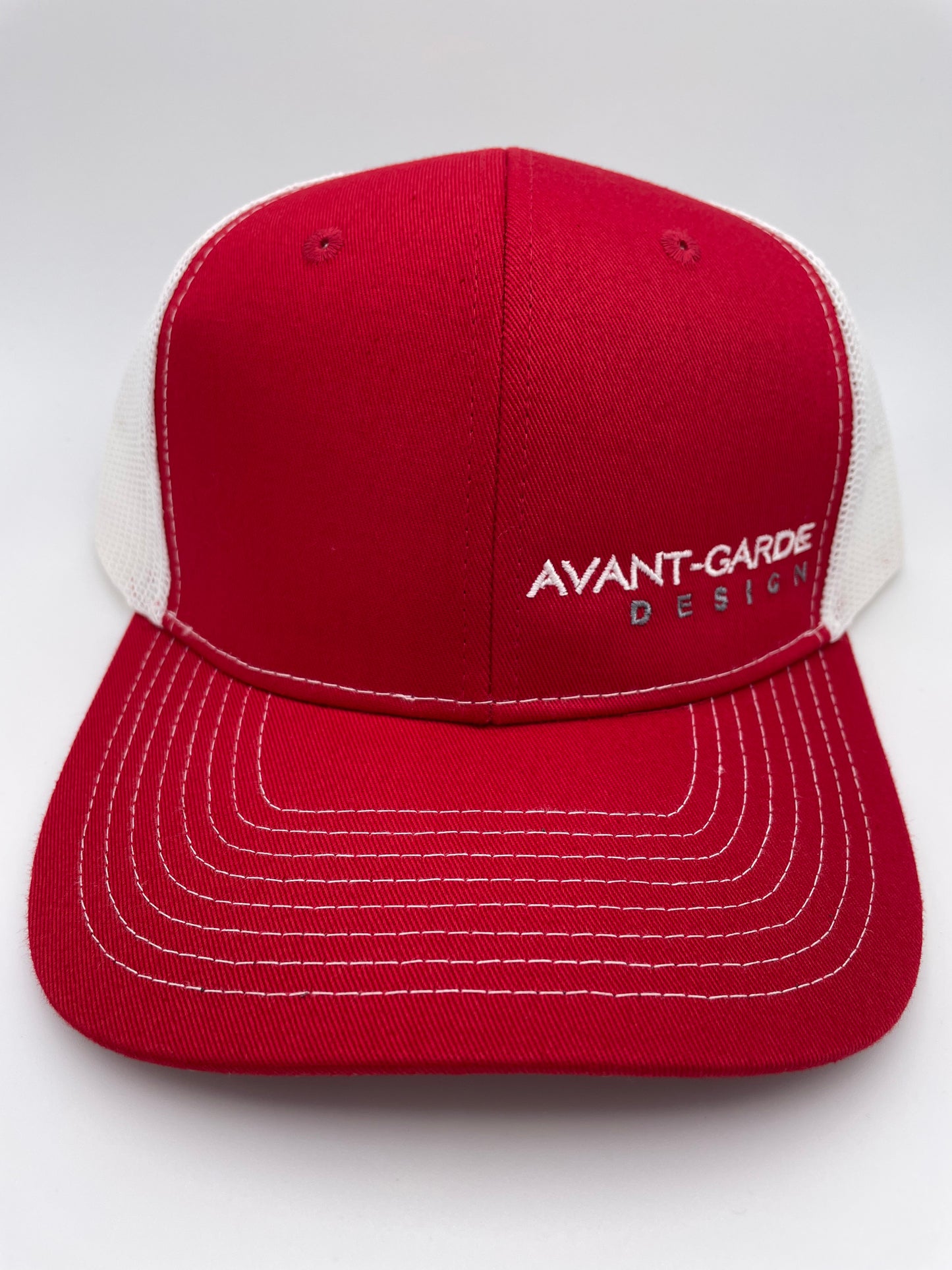 Snapback Trucker Cap - Flame Red/White