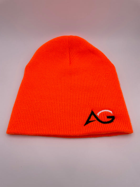 Knit Beanie - Neon Orange