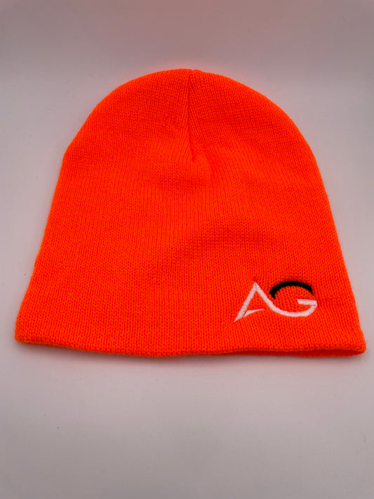 Knit Beanie - Neon Orange