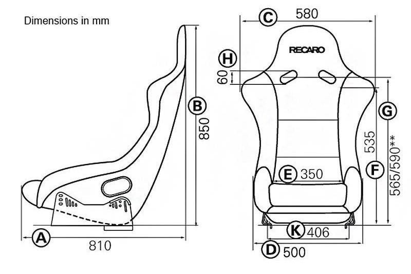 Recaro - Pole Position N.G. Seat - Black Velour - Passenger(RH) - 070.98.UU11-01